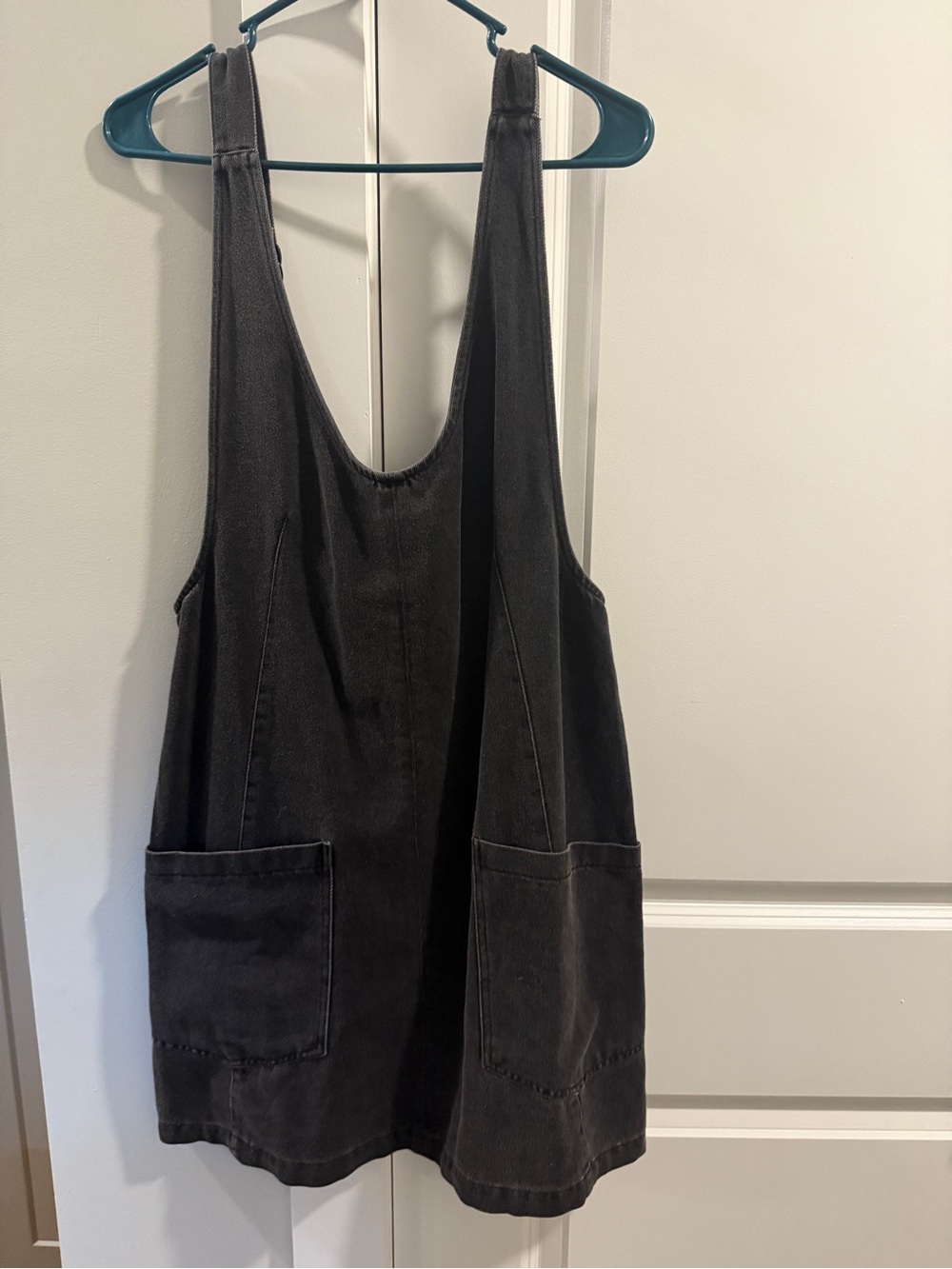 Black Jean Overall dress